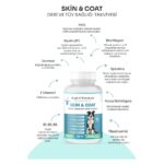 Kahu Naturals Skin&coat, Deri ve Tüy Sağlığı Takviye, Bira Mayası, Sarımsak, Mos, Spirulina, 60 Tablet - Görsel 2