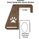 Pribor Kalorifer Petek Yatağı Geniş Kalın Süngerli Kedi Yatağı 30x50cm (Kolay Geçmeli Montaj) - Görsel 4