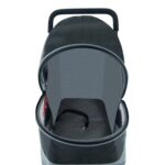 Glipet Boston Kedi Köpek Arabası 47X62X95 cm Gri - Görsel 3