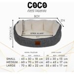 Jungolica Pet Products Coco, Ultra Yumuşak, Kaydırmaz Tabanlı, Yıkanabilir Kedi ve Köpek Yatağı - Görsel 5