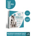 Muvicado Kedi Köpek İç Dış Parazit Damlası ve Tableti Seti - Parazit Uzaklaştırıcı Bitkisel Damla - Ödül Tablet Seti - Bit Pire Giderici Damla ( 4 İç Parazit + 4 Dış Parazit ) - Görsel 2