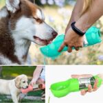 Alpotekno® Taşınabilir Hazneli Mama Kaplı ,kaka Poşetli Kedi,köpek SULUĞU-300ML - Görsel 2