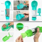 Alpotekno® Taşınabilir Hazneli Mama Kaplı ,kaka Poşetli Kedi,köpek SULUĞU-300ML - Görsel 4