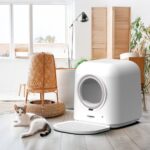 Xenon Smart Akıllı Otomatik Kedi Tuvaleti 5LT Çelik Hazneli Mama Kabı Ultra Sessiz Bataryalı Su Pınarı 3'lü Pet Seti - Görsel 4