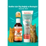 Biofeline Kısırlaştırılmış Kediler İçin Tüy Sağlığı ve Besleyici Destek Seti: 100g Malt Macun + Biotinli Damla