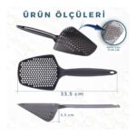 Eynel Küçük Delikli Kedi Kumu Eleme Küreği, Ince Taneli Dar Aralıklı Pet Tuvalet Temizleme Eleği Süzgeç - Görsel 4