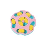 Zigver Pet Yavaş Gıda Köpek Kase Oyuncak Pet Köpek Kase Sürgülü Gıda Arama Çok Fonksiyonlu Yiyecek Kutusu Pembe