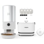 Xenon Smart Akıllı 5lt Hazneli Çelik Mama Kabı Otomatik Şarjlı Su Şelalesi Smart Tag ve Yedek Filtre 4'lü Pet Seti