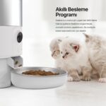 Xenon Smart Akıllı 5lt Hazneli Çelik Mama Kabı Otomatik Şarjlı Su Şelalesi Smart Tag ve Yedek Filtre 4'lü Pet Seti - Görsel 4