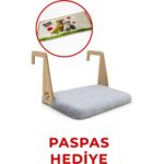 GOBYPET Peluş Kalorifer Petek Radyatör Yatağı Kedi Geniş Kedi-Köpek Kalorifer Yatağı, Hediye Paspas