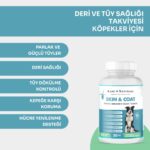 Kahu Naturals Skin&coat, Deri ve Tüy Sağlığı Takviye, Bira Mayası, Sarımsak, Mos, Spirulina, 60 Tablet