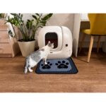 A 1968 Aktunç Tekstil Elekli Tuvalet Önü Desenli Kedi Kumu Paspası 45 x 60 cm