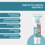 Kahu Naturals Biyotin & Kolajen Deri ve Tüy Sağlığı Kedi Maltı, Spirulina Içerikli, Tüy Dökülme Karşıtı 100 ml