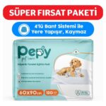 Pepy Luxury Pet Care Yatak Koruyucu Evcil Hayvan Çiş Pedi 4 Paket * 120 Adet 1 Adet