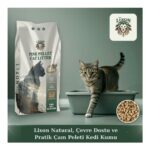 Lixon Natural Doğal Çam Peleti Kedi Kumu 5 kg (10L) Yavru/yetişkin Kediler ve Kemirgen Hayvanlar Için %100 Biyobozunur - Astımlı Kediler Için Uygun - Kimyasal Içermeyen - Yüksek Emiş Gücü - Görsel 3