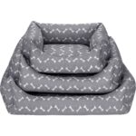 Pet Comfort Uniform Bone Gri-Beyaz Kedi ve Köpek Yatağı S 40X50CM Nrmsa - Görsel 4