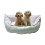 Pribor Yumuşak Silinebilir Kedi ve Köpek Yatağı 55 cm Çap Açık Pembe - Görsel 2