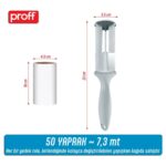 proff Tüy Toplayıcı 4’li Yedek Rulo  (4X50 = 200 Yaprak) - Görsel 2