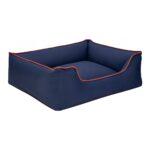 Pet Comfort Alpha  Köpek Yatağı Lacivert w Turuncu Biye L 105x85c - Görsel 2