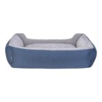 Pet Comfort Bravo Duo  Köpek Yatağı Mavi/Gri Peluş XL 105x80cm - Görsel 3