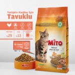 La Mito Adult Cat Tavuklu Yetişkin Kedi Maması 1kg x 10 Adet, Tüm Irklar İçin, Doğal, Şeker İçermez - Görsel 2