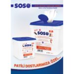 1X250 Yaprak - Soso Kova Evcil Hayvan Kedi Köpek Pati ve Vücut Temizleme Mendili - Görsel 2