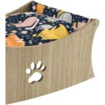 GOBYPET Ahşap Kedi Salıncağı, Sallanan Kedi- Köpek Yatağı,paspas Hediye - Görsel 3