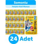 Bado Yetişkin Yaş Kedi Maması Somonlu 85gr 24'lü