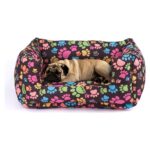 GOBYPET Desenli Kedi-Köpek Yatağı, Küçük Irk Köpek Yatağı, Yumuşak Kedi Yatağı, Köpek Yatağı Minder 45X50X22 cm - Görsel 2