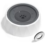 Teknotrust Sıçrama Önleyici Kedi ve Köpek Su Kabı, 1l, Siyah Renk