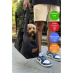 Salya Store Yeni Jean Köpek Taşıma Çantası Siyah  0 - 8 kg Küçük Irklar - Görsel 2