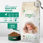 BonaCibo Adult Cat Kuzu ve Pirinçli Kedi Maması,  15 Kg, Tüm Irklar Için, Doğal, Şeker Içermez - Görsel 2
