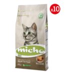 Micho Adult Cat Tavuklu Yetişkin Kedi Maması 1,5 kg x 10 Adet, Tüm Irklar Için, Doğal, Şeker Içermez