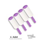 Deer Home By Pera İstanbul 4 Adet Tüy Toplama Bant Rulosu Kedi ve Köpek Tüyü Toplayıcı Rulo Elbise Temizleme