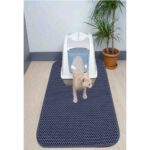 Aktunç  Büyük Boy Elekli Tuvalet Önü Gri Kedi Kumu Paspası 60X120CM