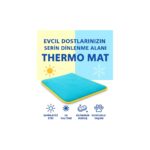 Pugalo Thermo Mat Hem Soğuk Hem Sıcak Kullanılabilen 2si1 Arada Kedi & Köpek Minderi 40X60CM