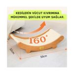 Jeina Doğal Sisal Kedi Tırmalama Yatağı - Sisal Halı Tırmalama Kolay Montaj Ahşap Yatak - Görsel 2