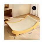 Jeina Doğal Sisal Kedi Tırmalama Yatağı - Sisal Halı Tırmalama Kolay Montaj Ahşap Yatak - Görsel 3