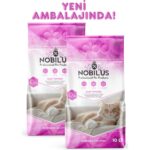 Nobilus Bebek Pudralı 2'li Avantaj Paketi Koku Hapseden, Tozsuz,topaklanan Kedi Kumu 10 Lt x 2 Adet - Görsel 3