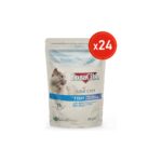 BonaCibo Soslu Uskumru Balıklı Pouch Yaş Kedi Maması, 85 gr x 24 Adet, Tüm Irklar Için, Doğal, Şeker Içermez