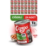 Cango Yetişkin Yaş Kedi Maması Ciğerli 415GR 24LÜ