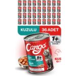 Cango Yetişkin Yaş Kedi Maması Kuzu Etli 415GR 36LI