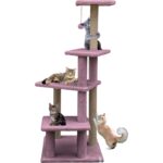 Nursoft Katlı Büyük Boy Kedi Tırmalama Tahtası Jüt Ipli Welsoft Kumaşlı Oyun Alanı