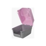 GND Pet Tam Açılır Lüx Kapalı Kedi Tuvaleti Kürek Hediyeli Karışık Renk 52X37X48 cm - Görsel 2