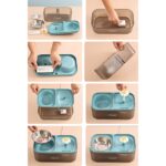 Kiwi Pets KPF-10548 Mama Kabı ve Otomatik Evcil Hayvan Su Çeşmesi - Görsel 4