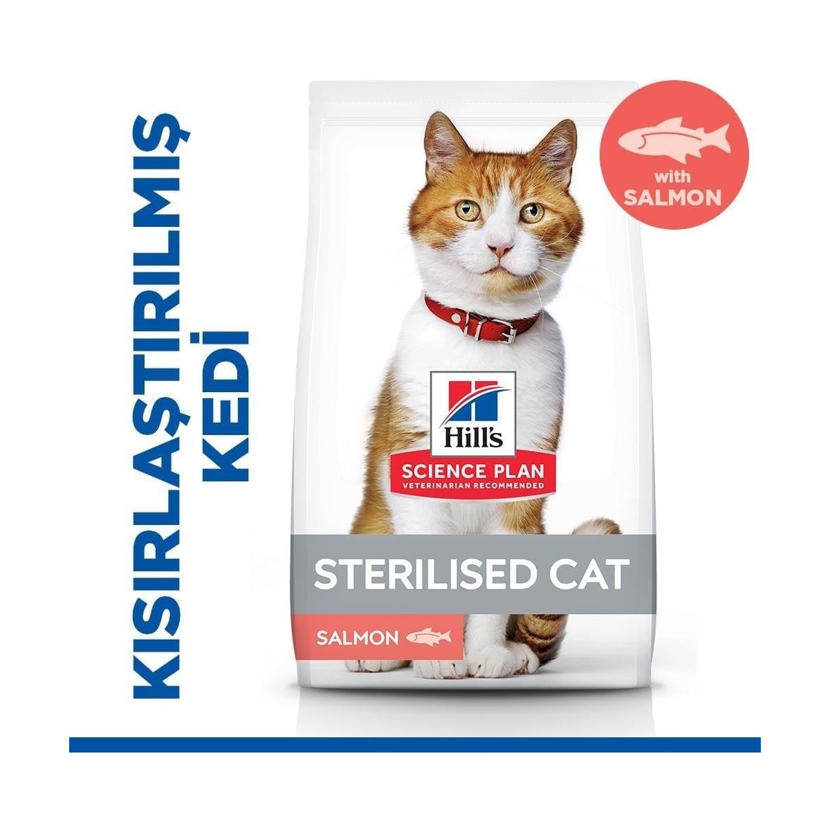 110001185219150.jpg Hill's SP Somon Kısırlaştırılmış Yetişkin Kedi Maması 3KG - Görsel 1