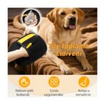 Bk Home Store Kedi Köpek Tüy Toplayıcı Yıkanabilir Statik Eldiven Koltuk Halı Elbise Tüy Temizleme Aparatı 24X16,5 - Görsel 4