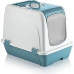 Milo Orta Boy Çekmeceli Kapalı Kedi Tuvaleti Kürek Hediyeli 47 x 39,5 x 55cm - Görsel 3