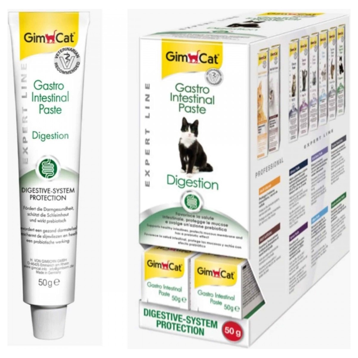 110001192450243.jpg Gimcat Gastrointestinal Kedi Macunu 50 gr Sağlıklı Sindirim İçin Özel Formülasyon - Görsel 1