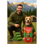Febros 5 Rulo 25X35CM Pudra Kokulu Kedi Köpek Kaka Poşeti Kutulu Dayanıklı Pet Evcil Hayvan 5 Rulo 100 Adet